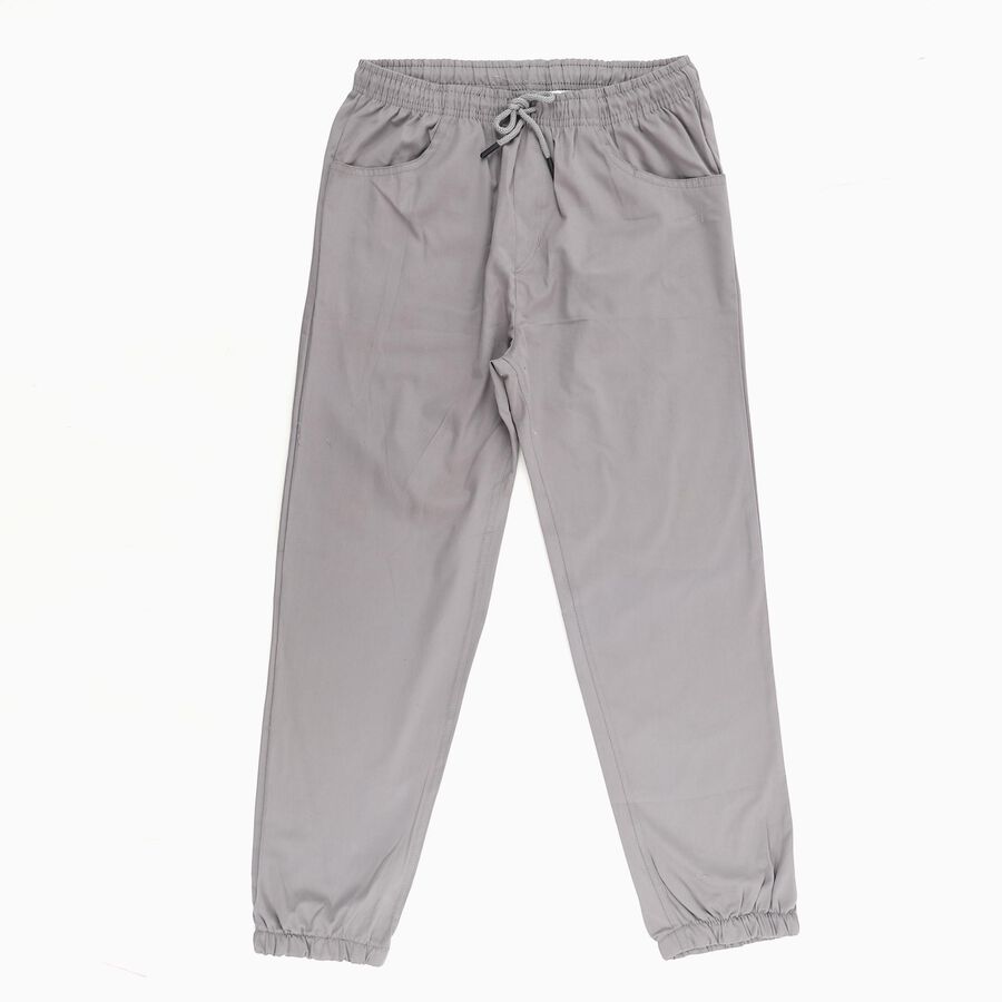 Boys' Light Grey Relaxed Fit Jogger Pants, Light Grey, large image number null