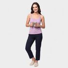 Women's Lavender Cotton Scoop Neck Camisole Slip, लाइलेक, small