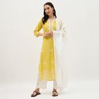 Women's Soft Ivory White Cotton Plain Dupatta, सफ़ेद, small image number null