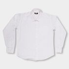Boys Rich Eggshell White Cotton Classic Casual Shirt, सफ़ेद, small image number null