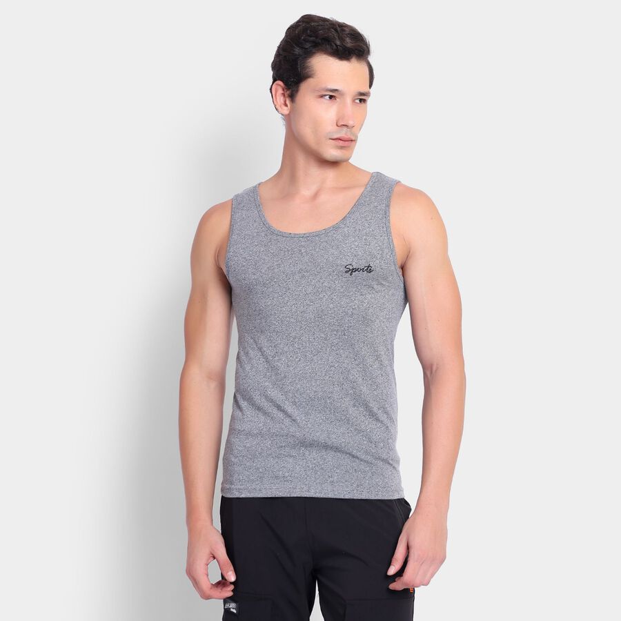 Men's Gym T-Shirt, Melange Light Grey, large image number null