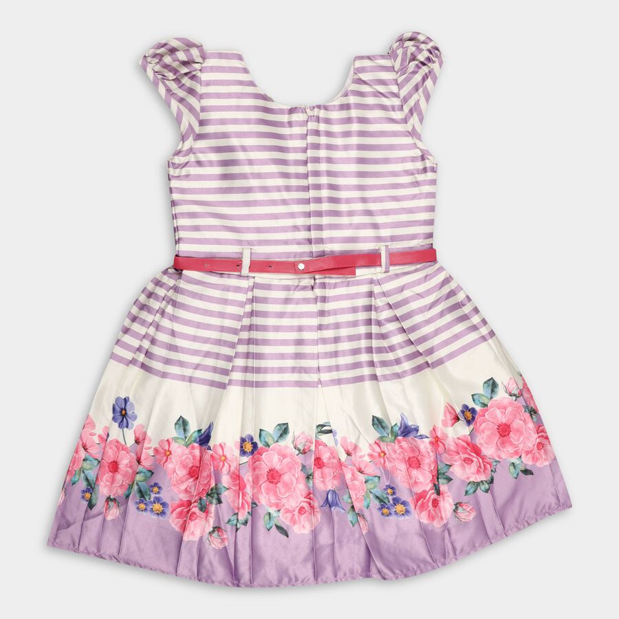 Girls' Frock, लाइलेक, large image number null