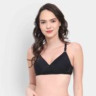 Half Lace Bra, Black, small image number null