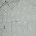 Boys Light Sage Green Cotton Classic Casual Shirt, Light Green, small image number null