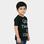 Boys' Half Sleeves T-Shirt, Dark Green, small