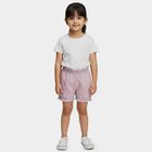 Girls' Lilac Regular Fit Heart Print Ruffle Bloomer, लाइलेक, small
