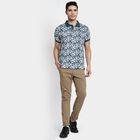 Men's 100% Cotton Collared Half Sleeves T-Shirt, Dark Blue, small image number null