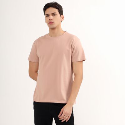 Men's 100% Cotton Round Neck Half Sleeves T-Shirt 