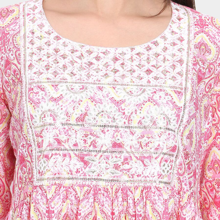 Ladies' Ethnic Set, गुलाबी, large image number null