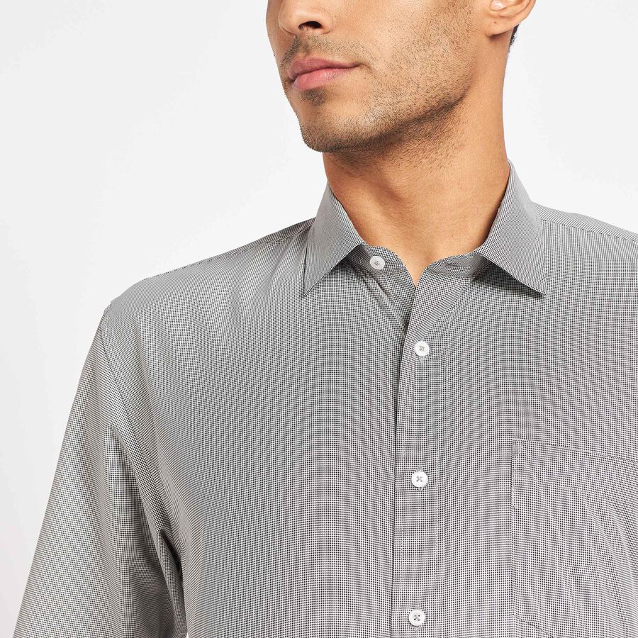 Solid Formal Shirt, Black, large image number null