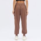 Women's Muted Brown Regular Fit Jogger Track Pants, Brown, small image number null