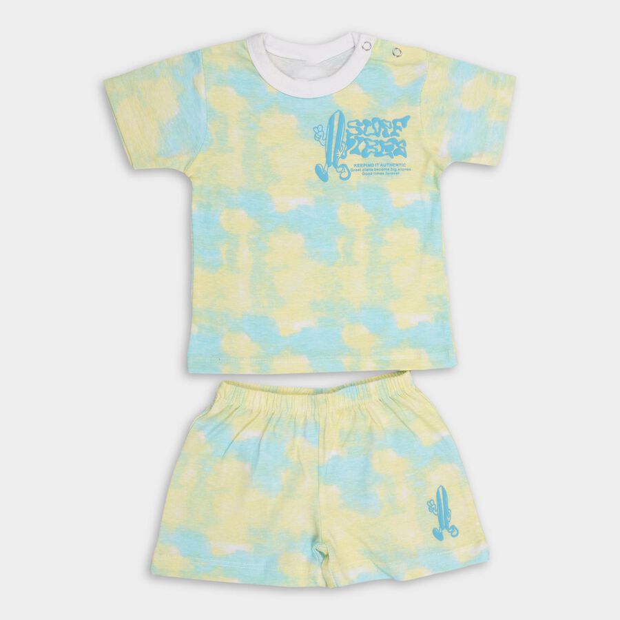 Infant Boys' 100% Cotton Baba Suit, हल्का हरा, large image number null