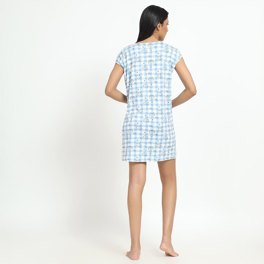 Ladies' Nighty, Light Blue, large image number null