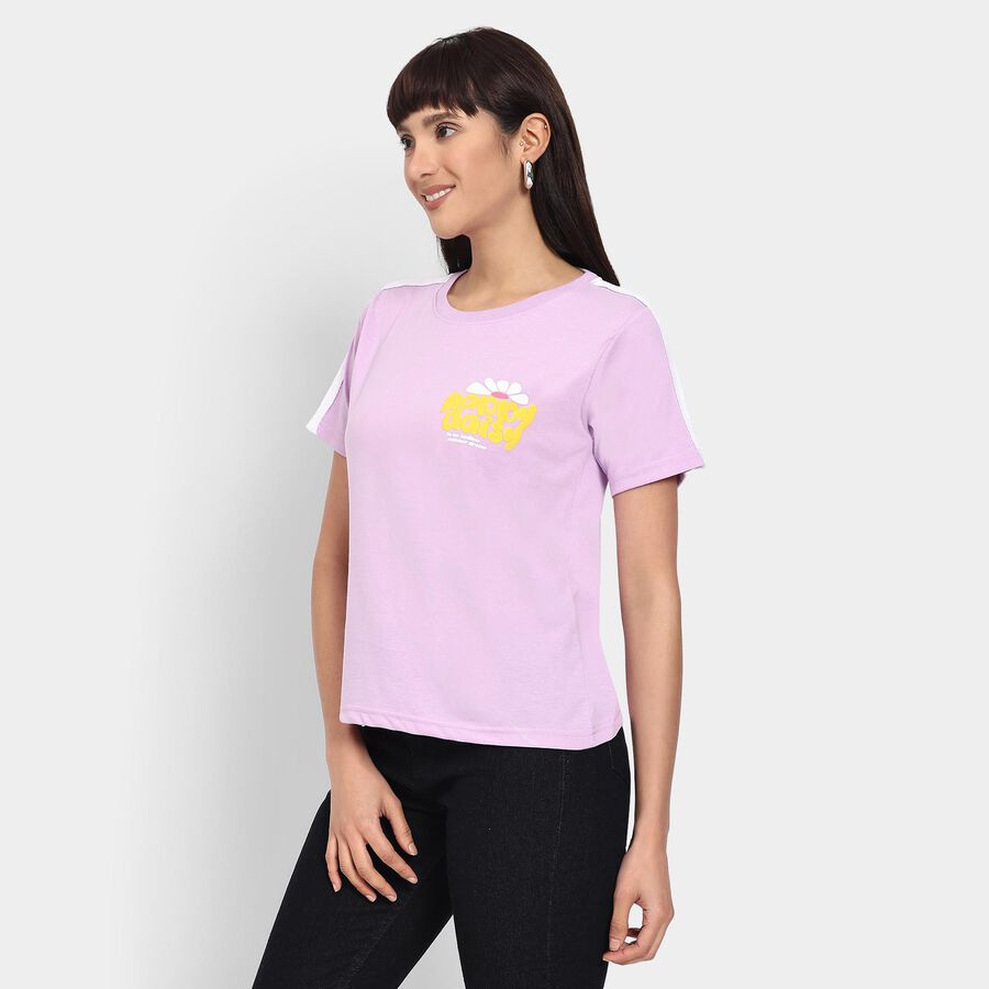 Ladies' Round Neck T-Shirt , Lilac, large image number null