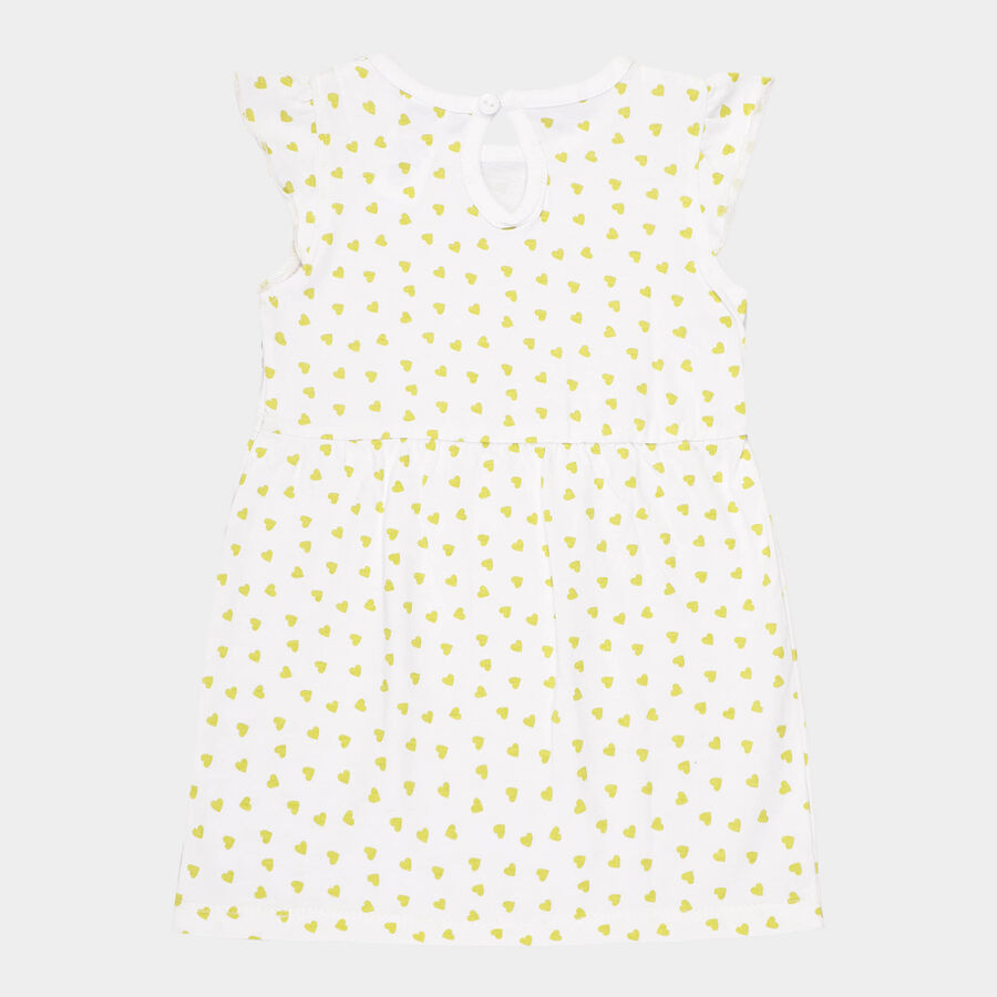 Infants Cotton Frock, Light Green, large image number null