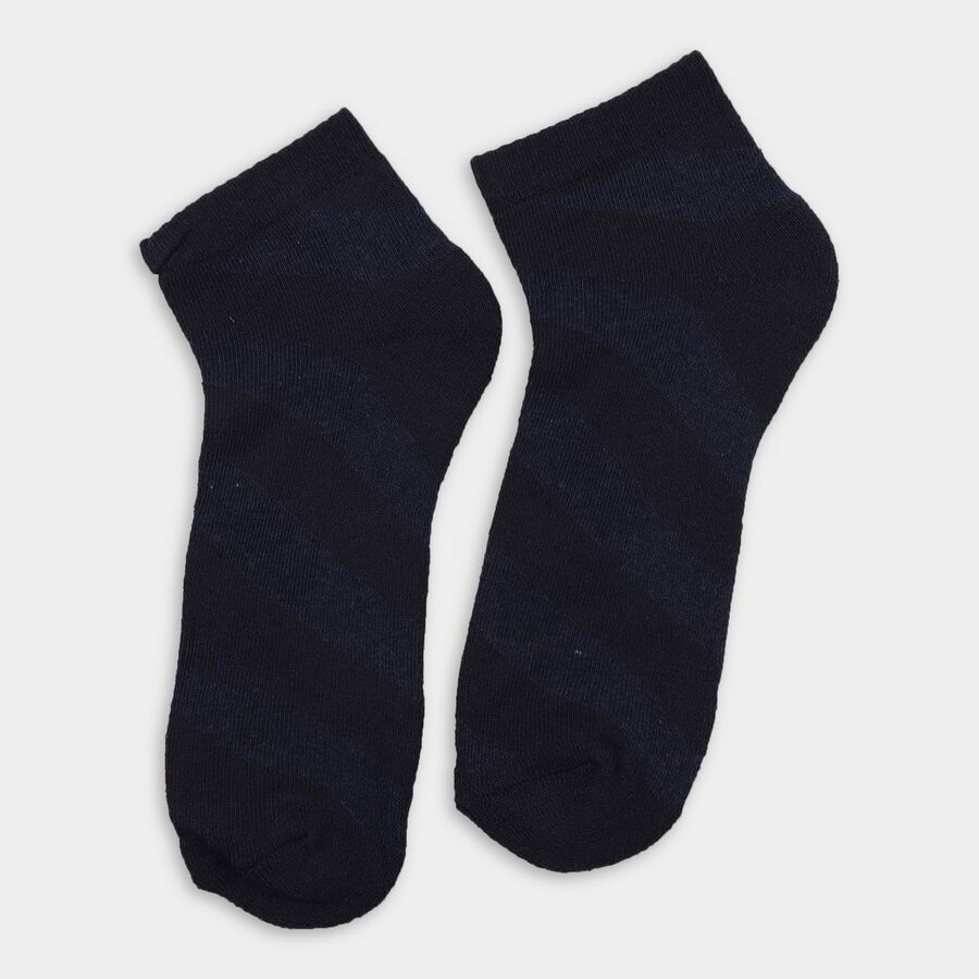 Men's Socks (Pack of 3), नेवी ब्लू, large