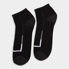 Men's Socks (Pack of 2), काला, small