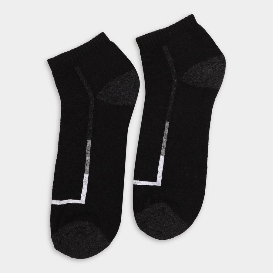Men's Socks (Pack of 2), काला, large