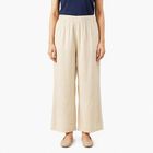Women's Off White Regular Fit Solid Palazzos, ऑफ व्हाइट, small