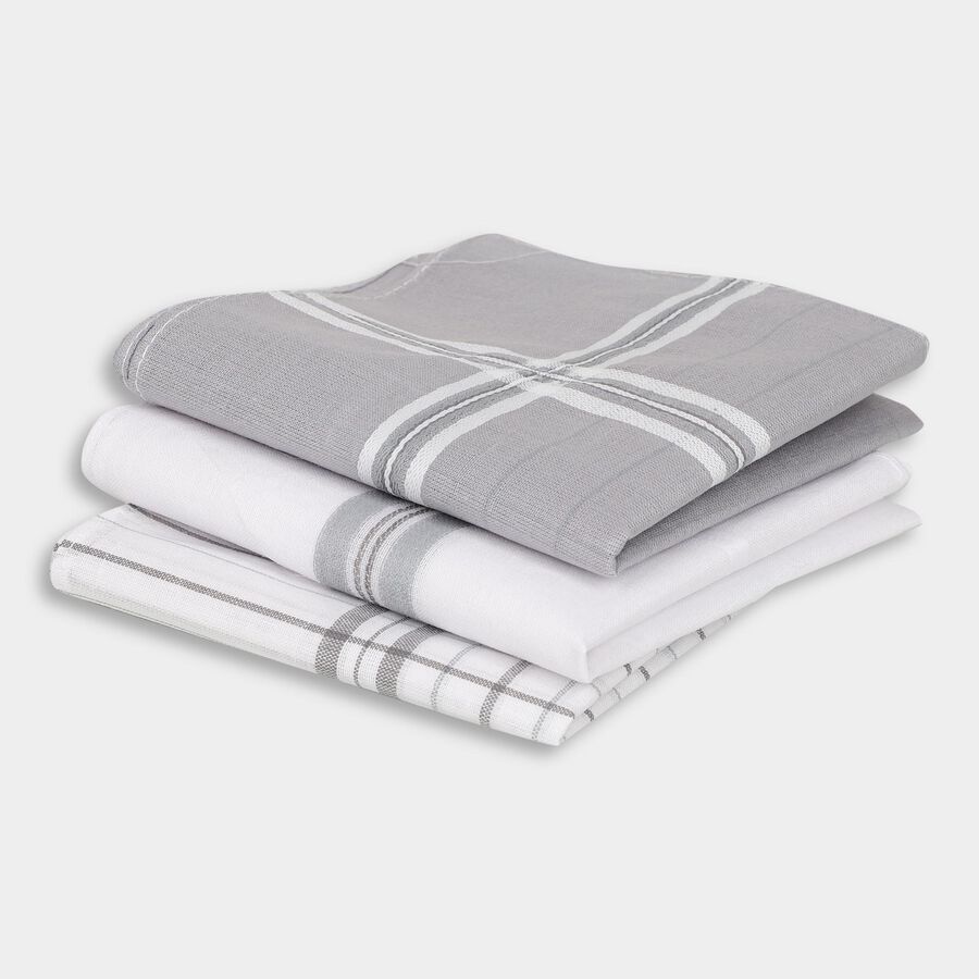 Men's Hanky, गहरा ग्रे, large