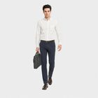 Men's White Formal Shirt, White, small