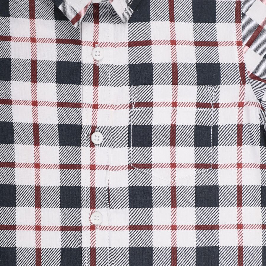 Boys' 100% Cotton Casual Shirt , White, large image number null