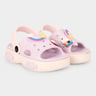 Girls' Lavender Slip-On Back Strap Clog Sandals, Lilac, small
