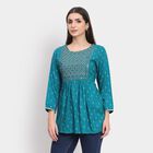 Ladies' Kurti , मध्यम नीला, small image number null