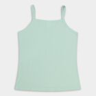 Girls' 100% Cotton Vest (Pack of 2), White, small