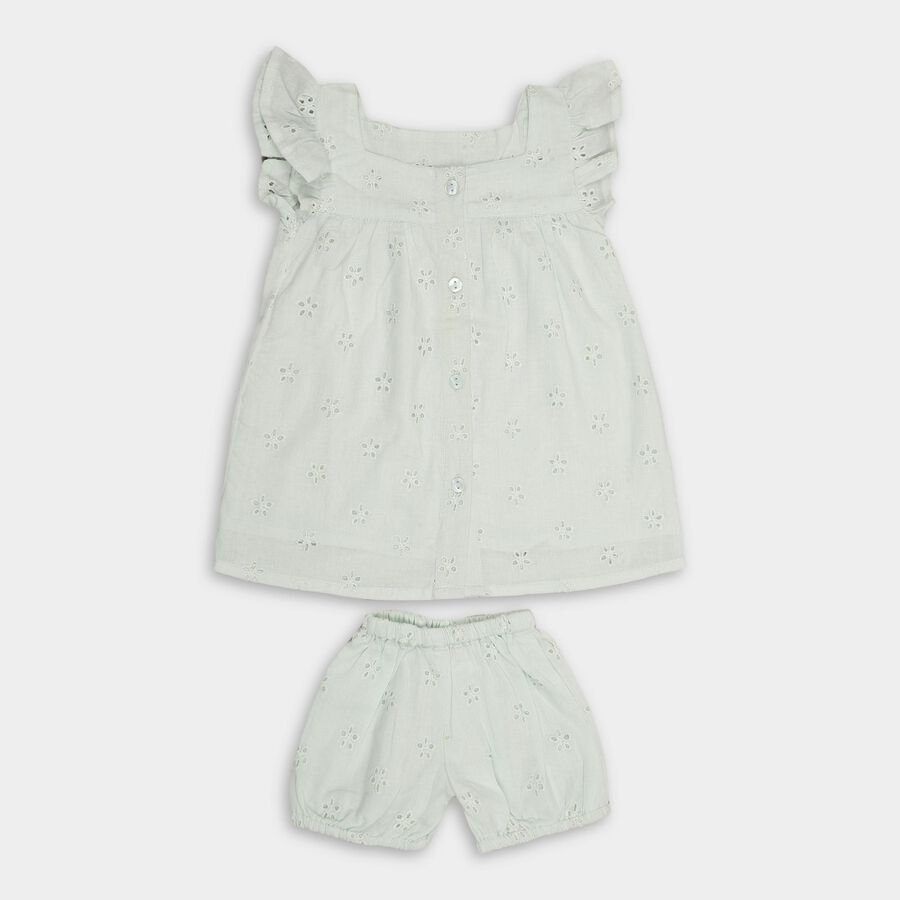 Infants' 100% Cotton Short Set , Light Green, large