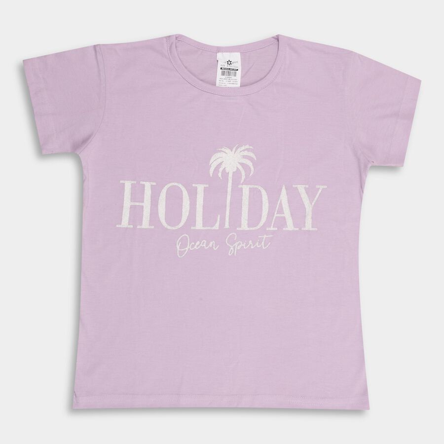 Girls' T-Shirt, Lilac, large image number null