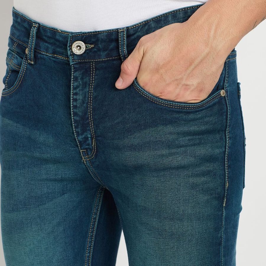 Men's Skinny Jeans, Dark Blue, large image number null