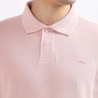 Men's Collared Half Sleeves T-Shirt, हल्का गुलाबी, small image number null