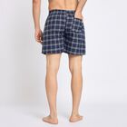 Men's 100% Cotton Boxers, Navy Blue, small image number null