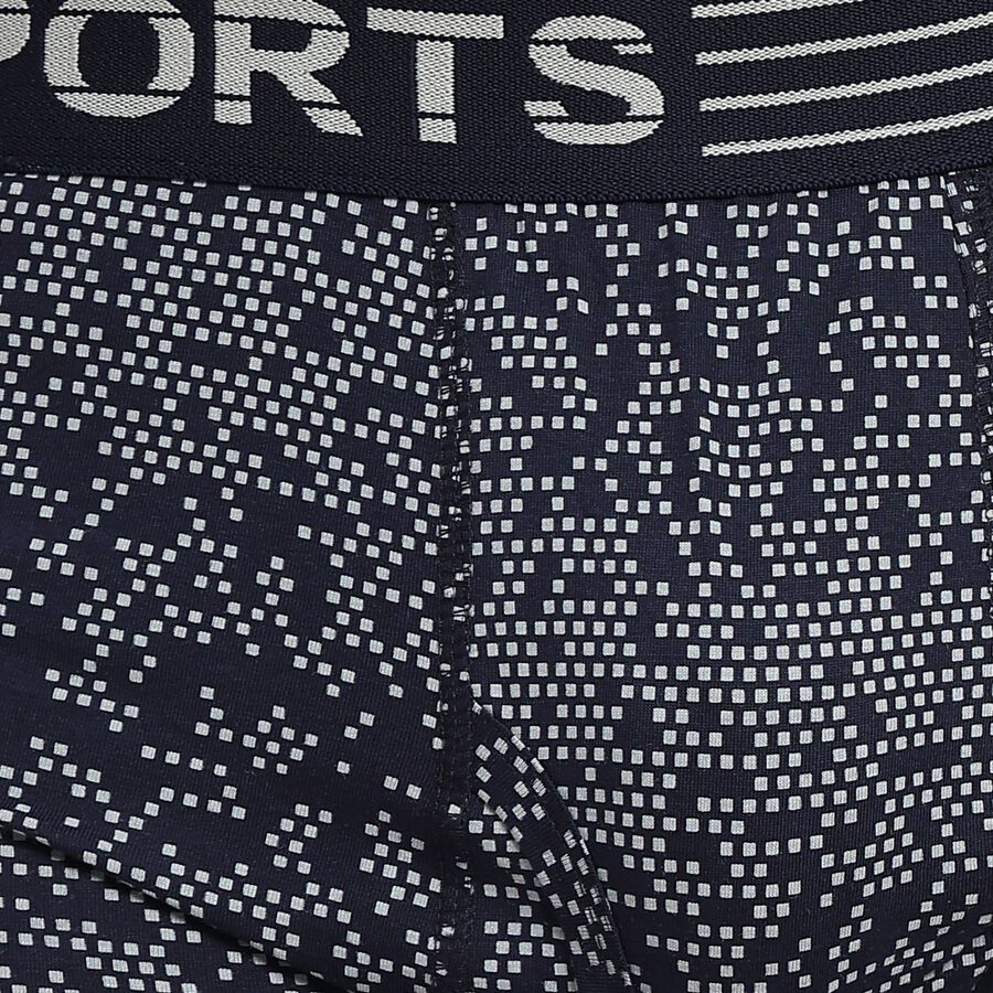 Men's 100% Cotton Trunks, Navy Blue, large
