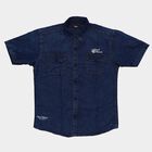 Boys' Casual Shirt, मध्यम नीला, small image number null
