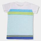 Boys' 100% Cotton Half Sleeves T-Shirt , White, small image number null