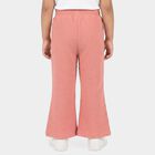 Girls Pink Wide Leg Textured Trousers, Pink, small