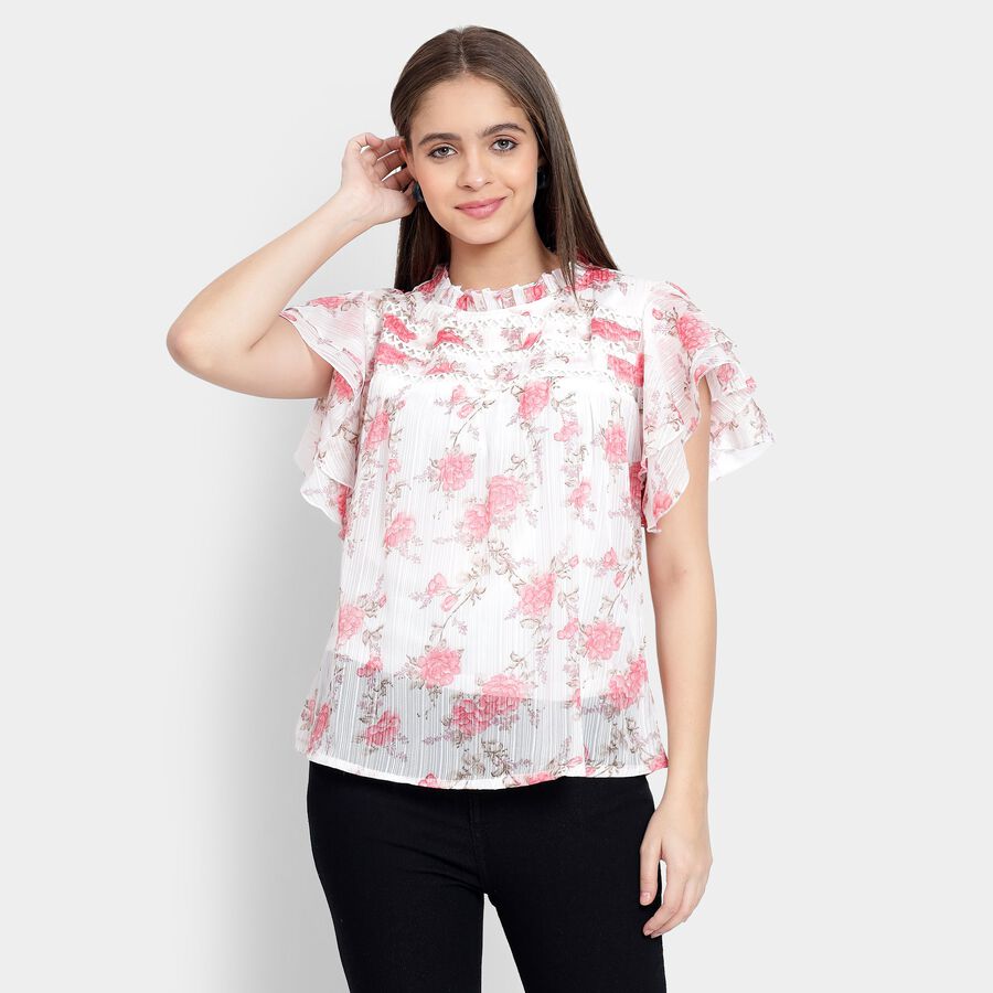 Ladies' Top, Off White, large image number null