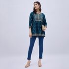 Ladies' Kurti, Teal Blue, small image number null