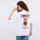 Women's Bright Snow White Cotton Round Neck Casual T-Shirt, सफ़ेद, small image number null