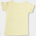 Girls' 100% Cotton T-Shirt, Yellow, small image number null