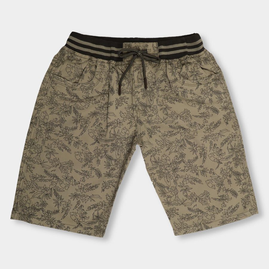 Boys' 100% Cotton Bermudas, ओलिव, large image number null