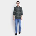 Cotton Checks Casual Shirt, Dark Green, small image number null