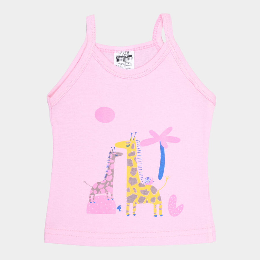 Infants Solid Slips Vest, Pink, large image number null