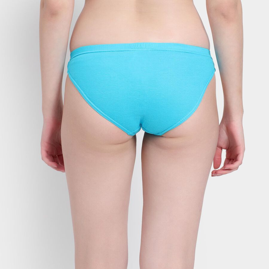 Ladies' 100% Cotton Panty , Light Blue, large image number null