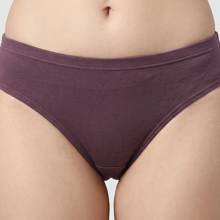 Women Purple Regular Fit Panty, Purple, large