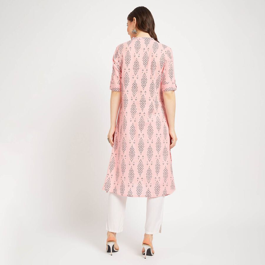 Cotton Kurta, हल्का गुलाबी, large image number null