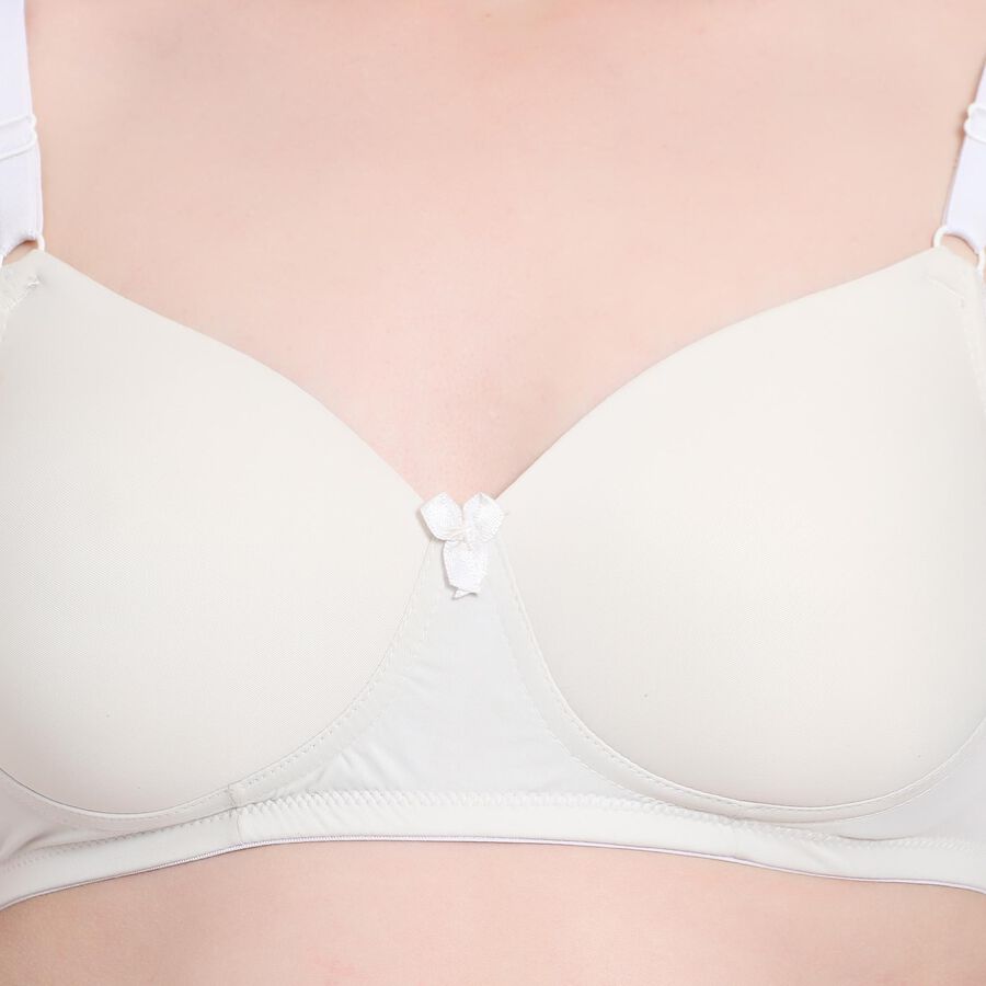 Ladies' Bra , Off White, large image number null