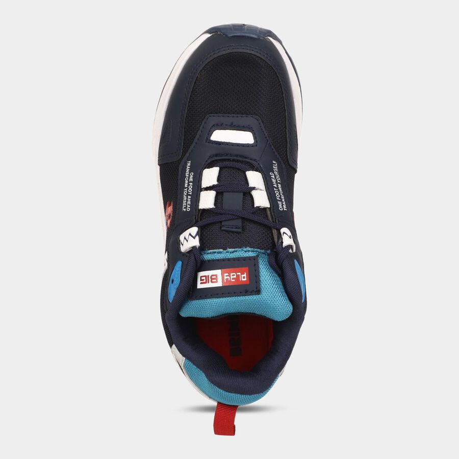 Mens Athleisure Sports Shoes, Navy Blue, large image number null